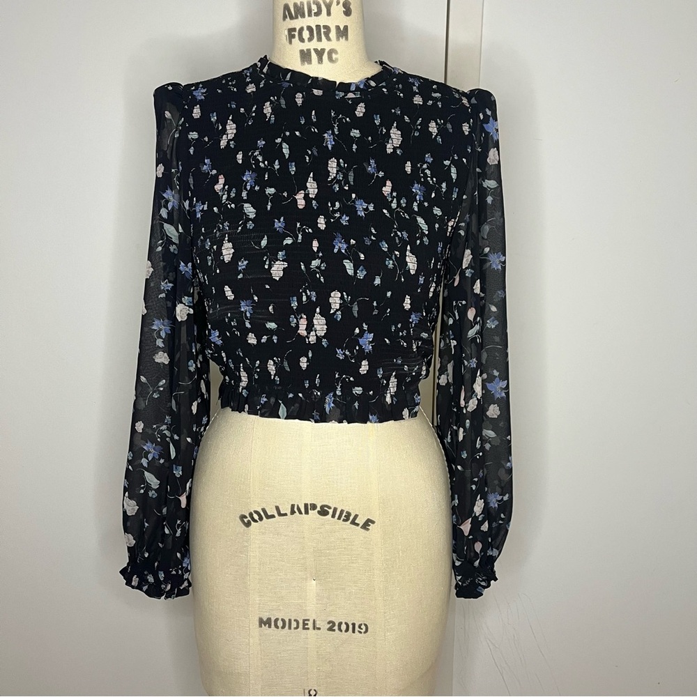 Wilfred Floral‎ Navy Women's Top